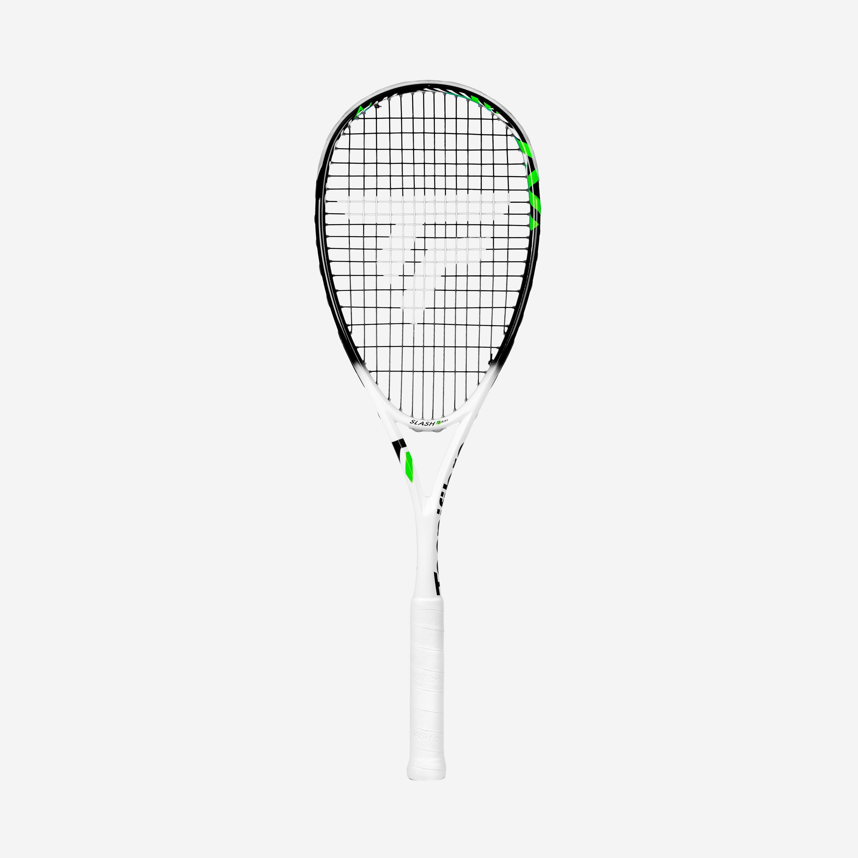 Racchetta squash adulto Tecnifibre SLASH TEAM 130 bianco-nero-verde 1/3