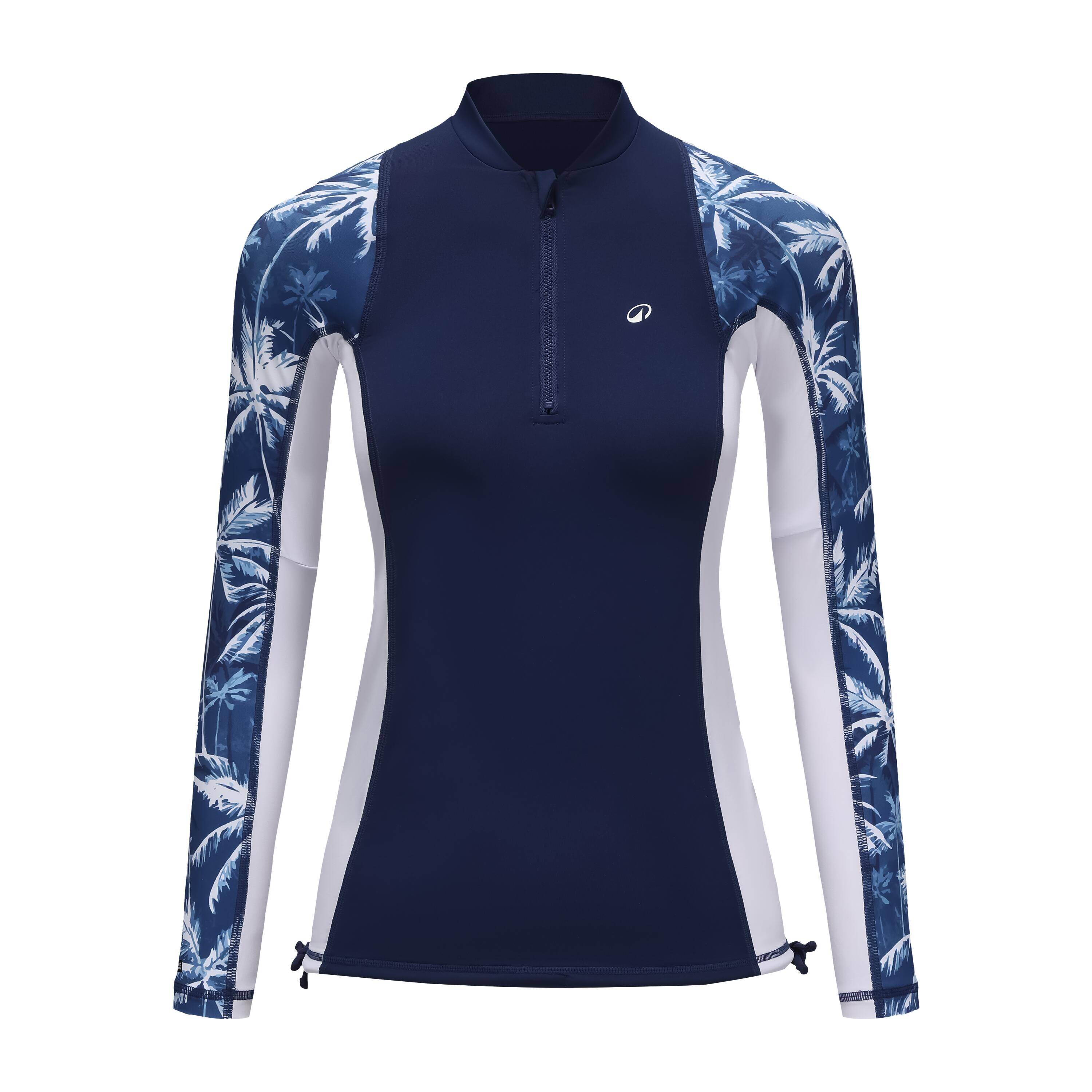 Women’s long sleeve UV-protection t-shirt - PALM BLUE -  2