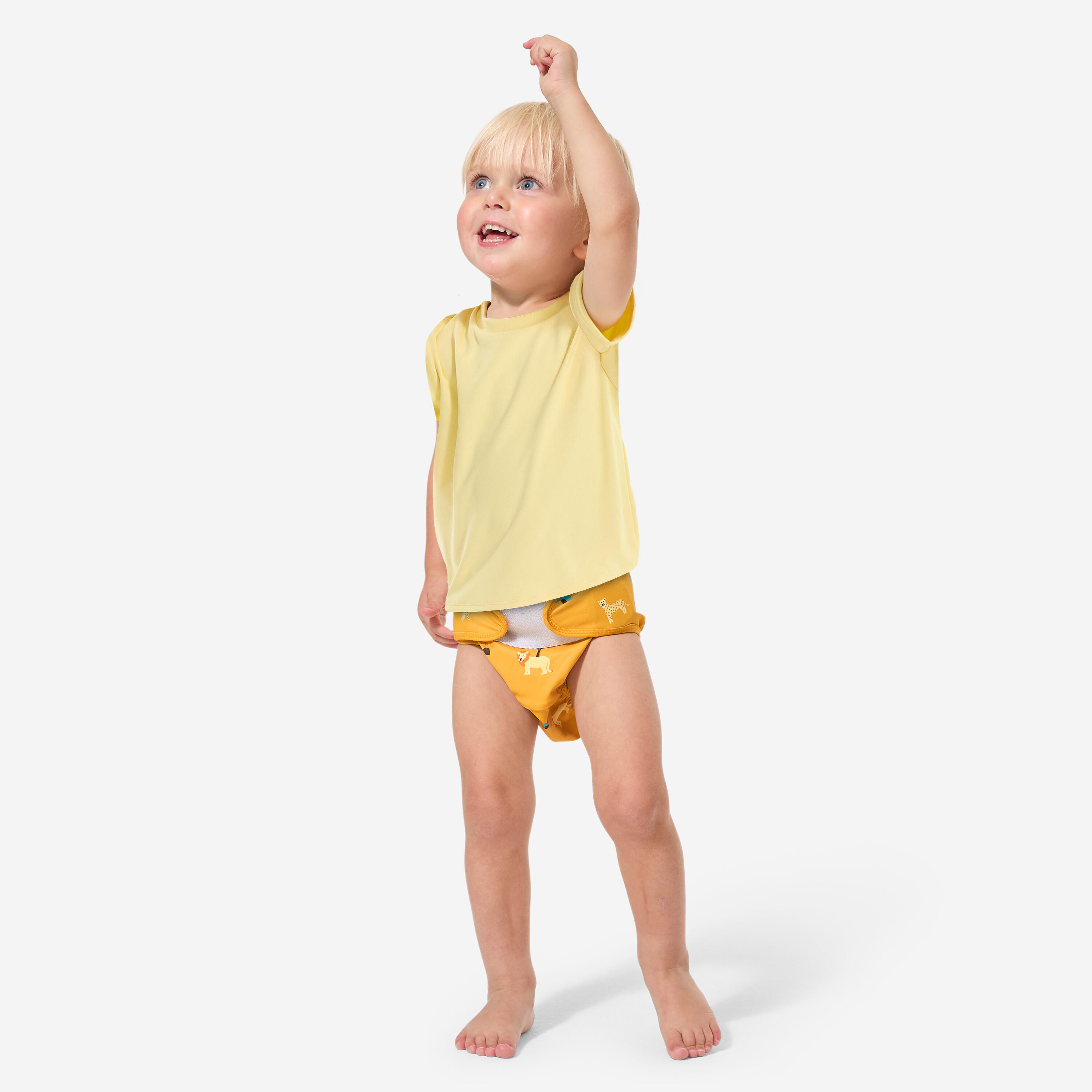 Waschbare Badewindel, wild gelb 3/10