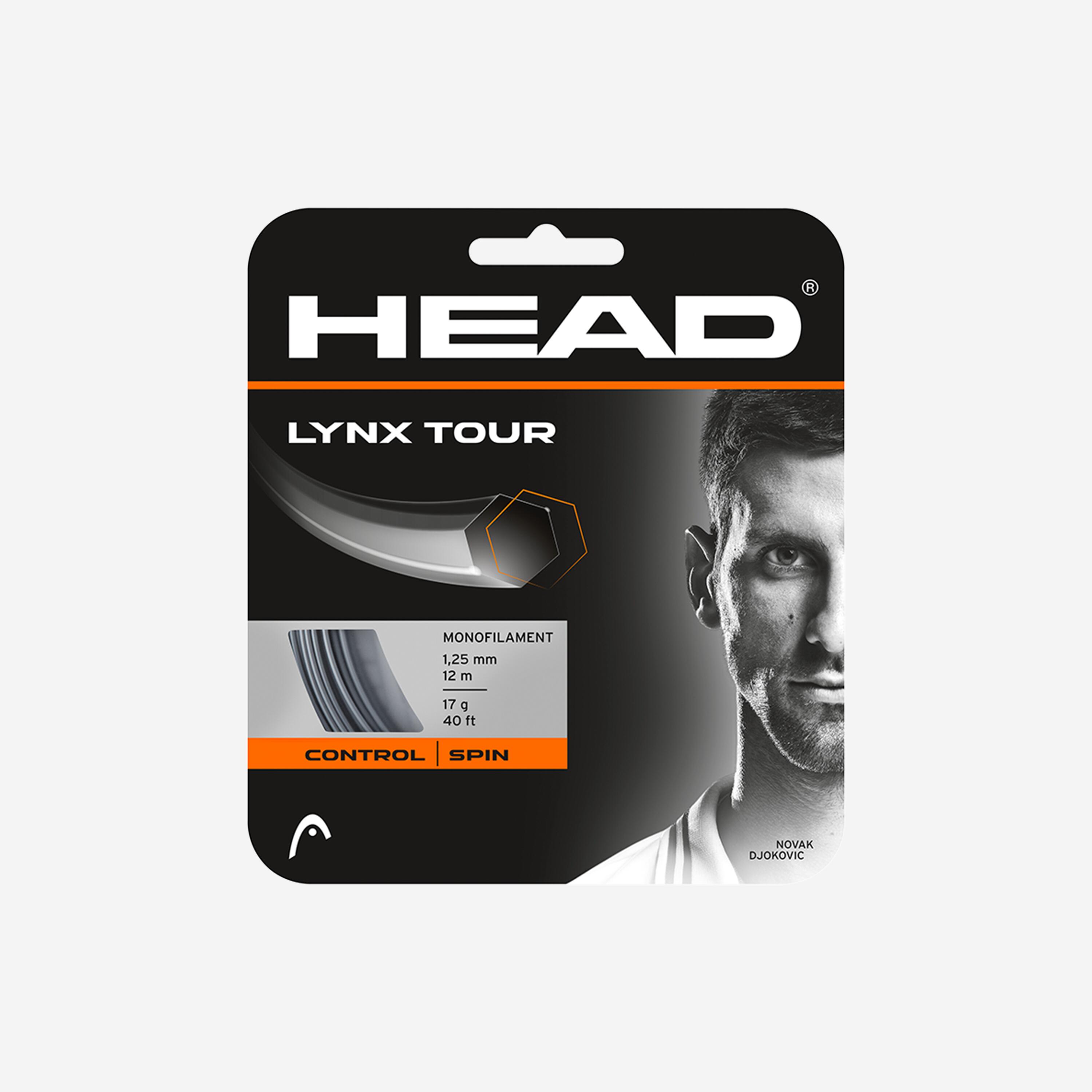 HEAD Lynx tour tenisový výplet z monovlákna 1,25 mm 12 m antracitový