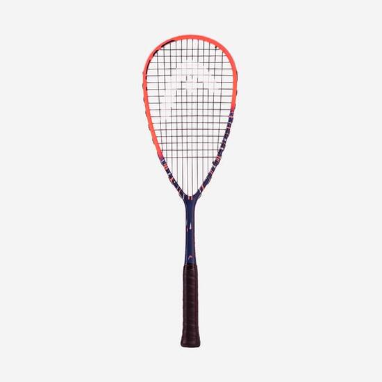 Raquette de squash graphite aluminium, Head cyber tour 160g bleu rouge
