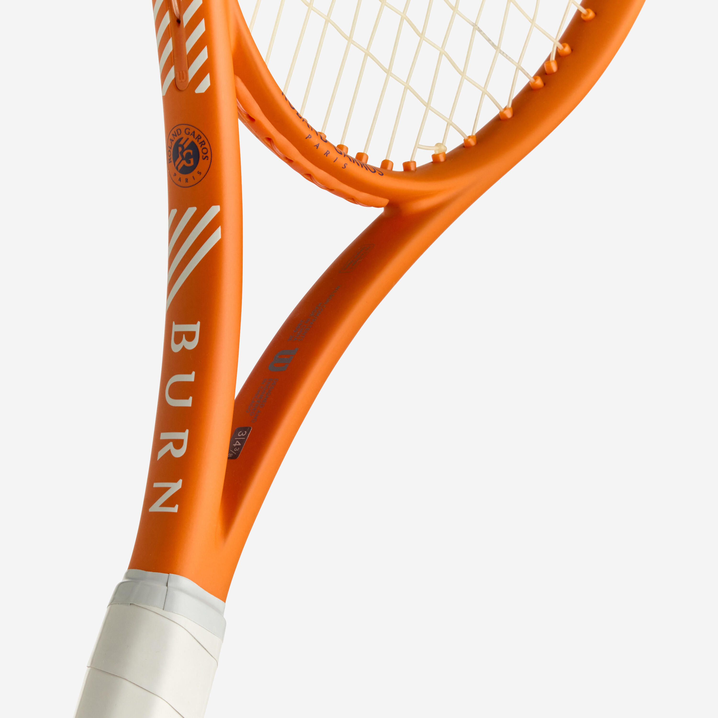 Tennisschläger für Erwachsene 280 g, Wilson Burn 100LS V6.0 RG Orange 3/5