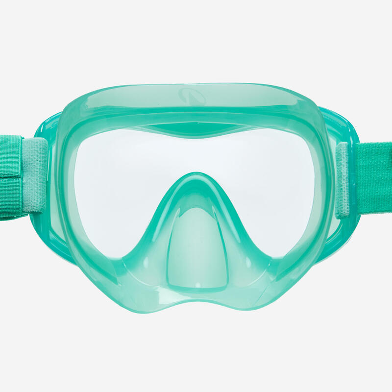 Çocuk Şnorkel Maske Seti - Yeşil - 100