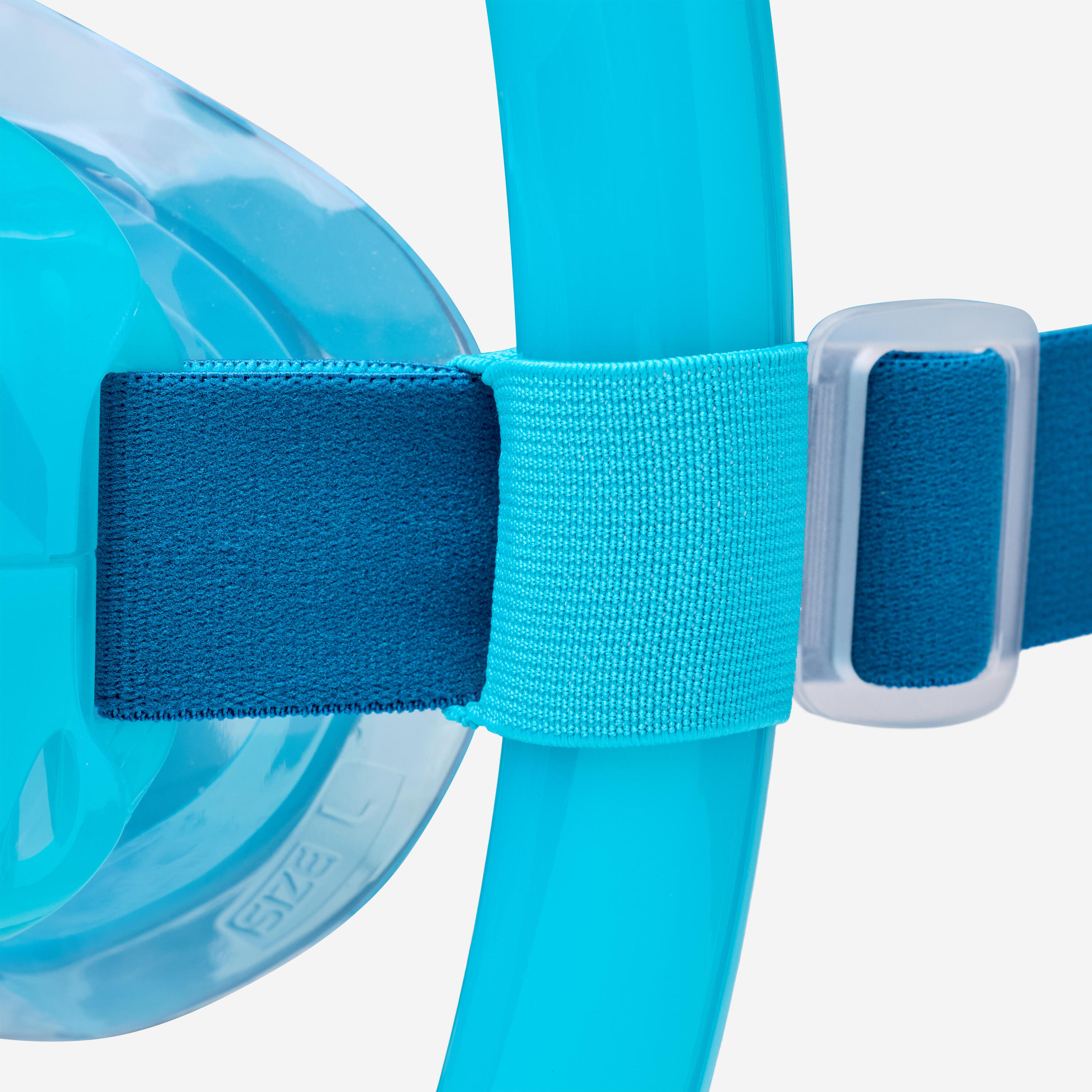 Kit snorkeling maschera antiappannante adulto COMFORT DRYTOP 100 azzurro 10/11