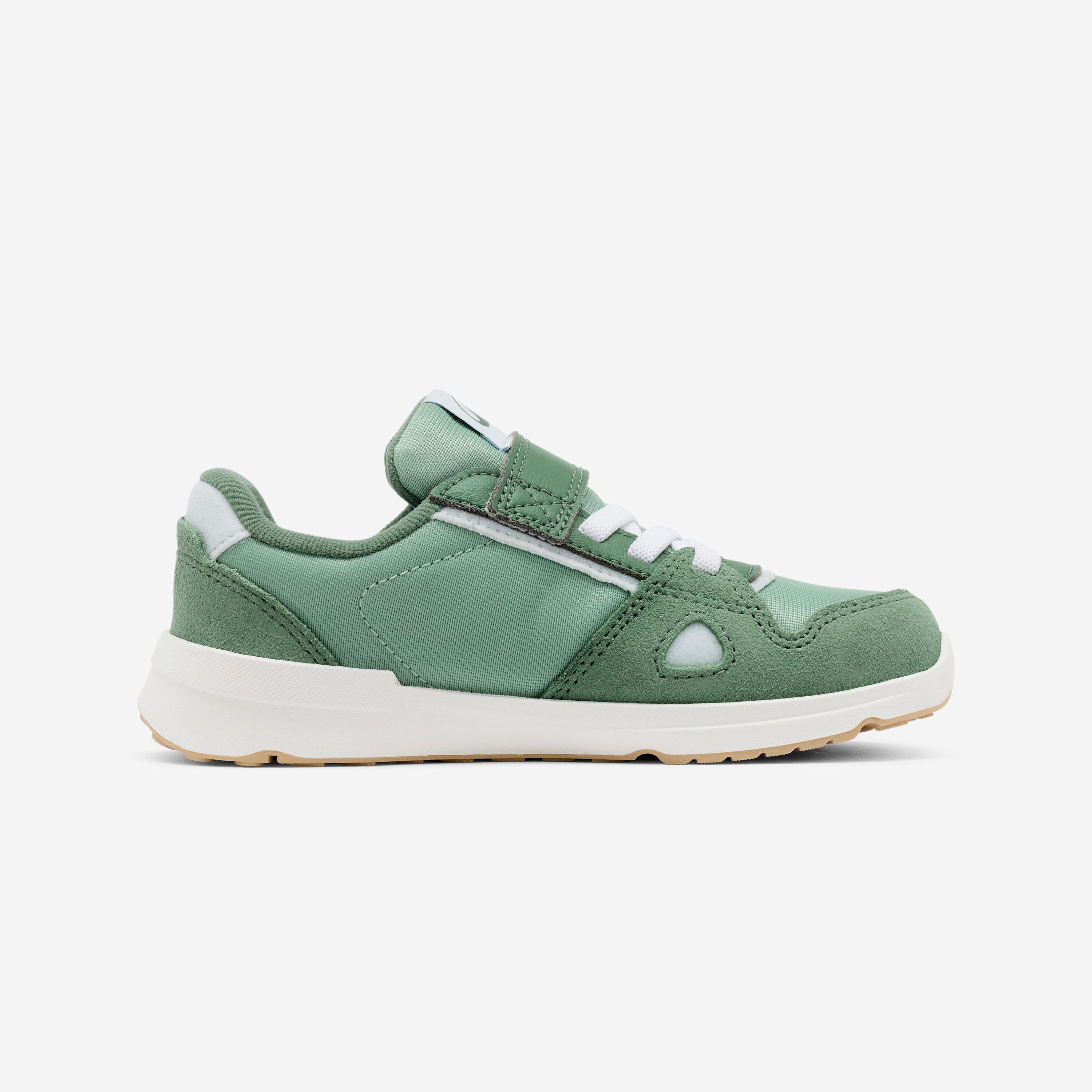 Scarpe da ginnastica bambino barefoot cuoio e mesh verdi dal 24 al 28 5/6