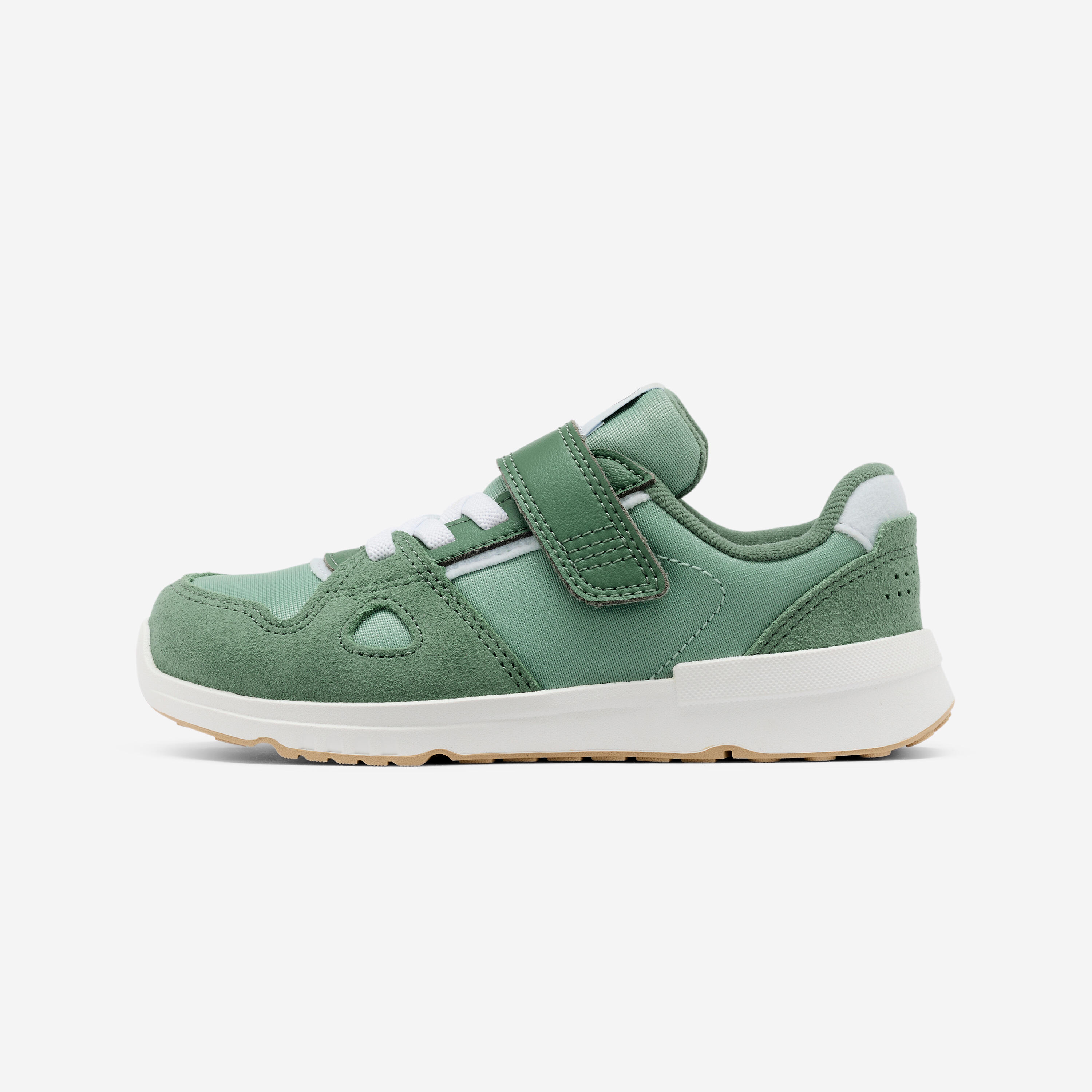 Kid's Barefoot shoes leather breathable, Stepper Leather green