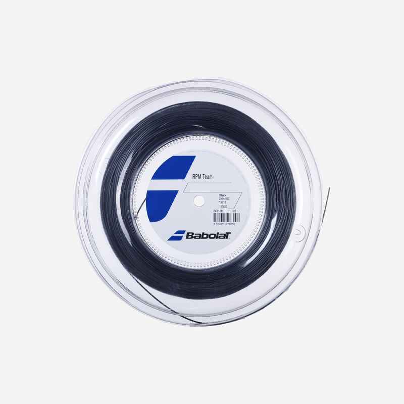 1.25 mm Monofilament Octagonal Tennis Strings RPM Team - Black - Decathlon