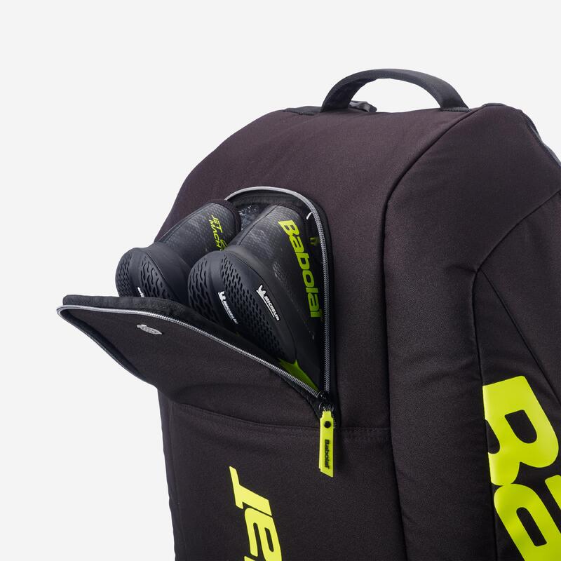 Geantă de tenis 12 rachete, Rh x12 gen 10 Gri-Verde