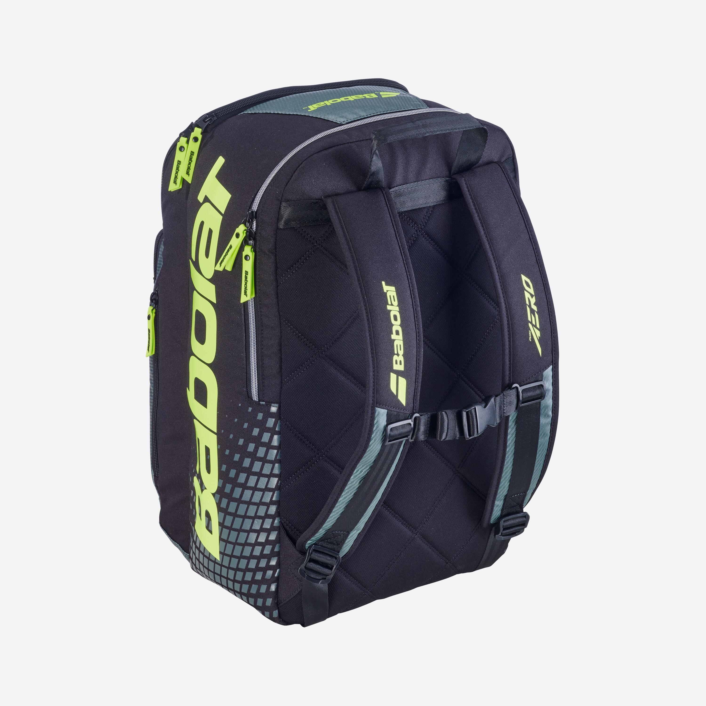 Tennisrugzak Pure Aero 40 L zwart/grijs/geel 2/4