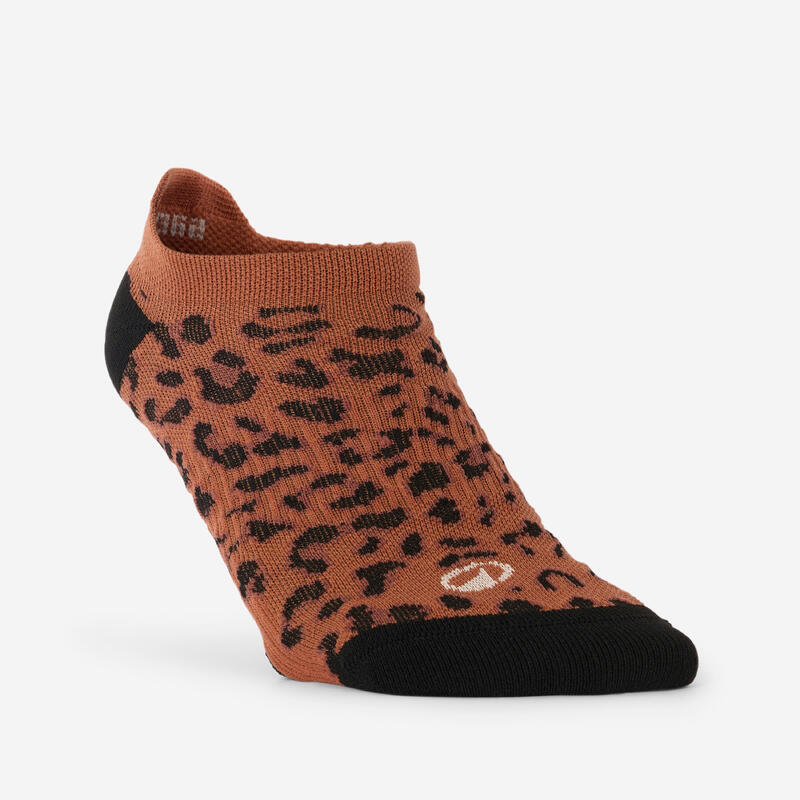 Kadın Spor Çorabı - 3'lü Set - Leopar Desenli