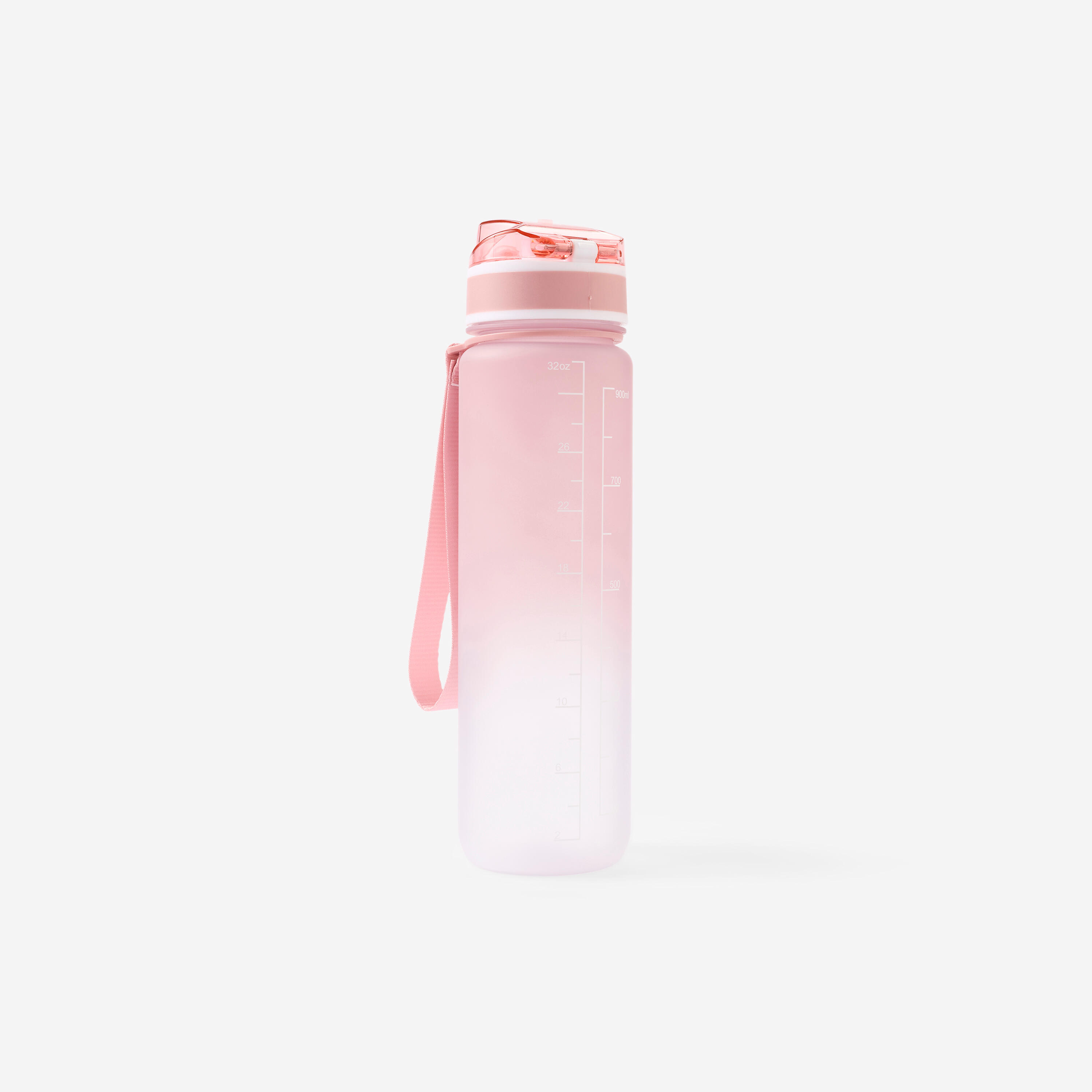 1-Liter-Motivations-Fitness-Trinkflasche Rosa 2/6