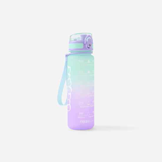 Gourde de fitness motivation 500 ML - vert et violet
