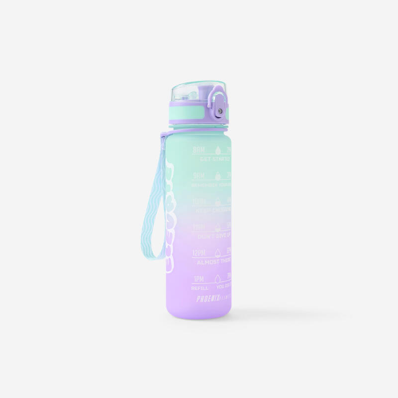 Bidon fitness cu mesaj motivațional 500 ml verde mov