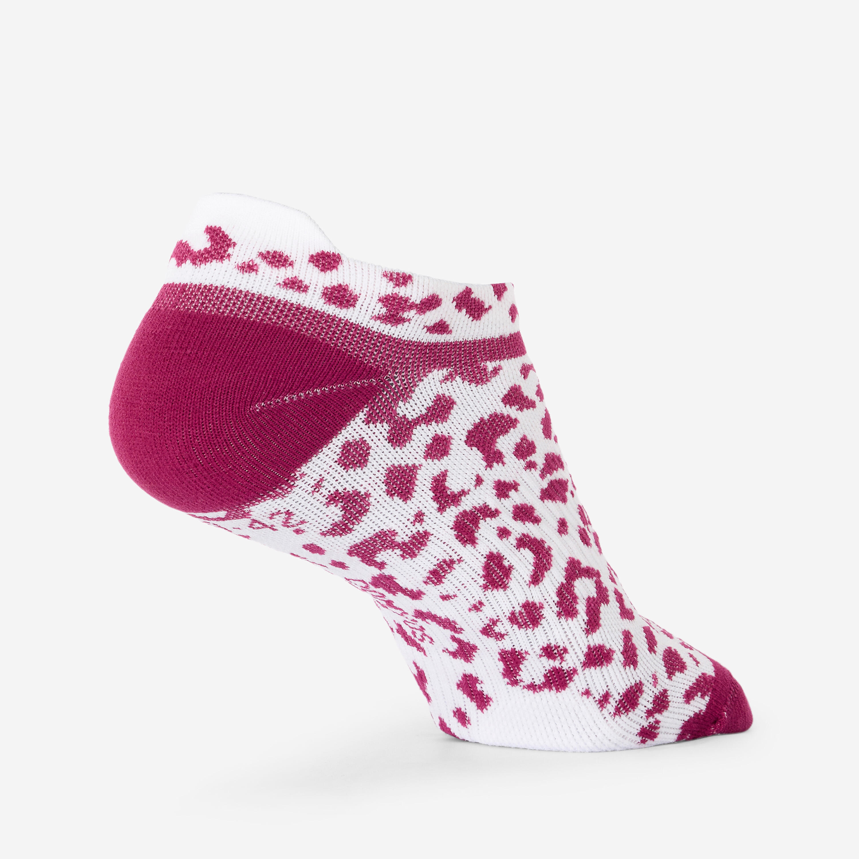 Calcetines Invisibles Fitness Verde-Violeta x2 4/5