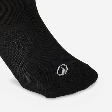 Шкарпетки для фітнесу середні 5 пар чорні з білим принтом