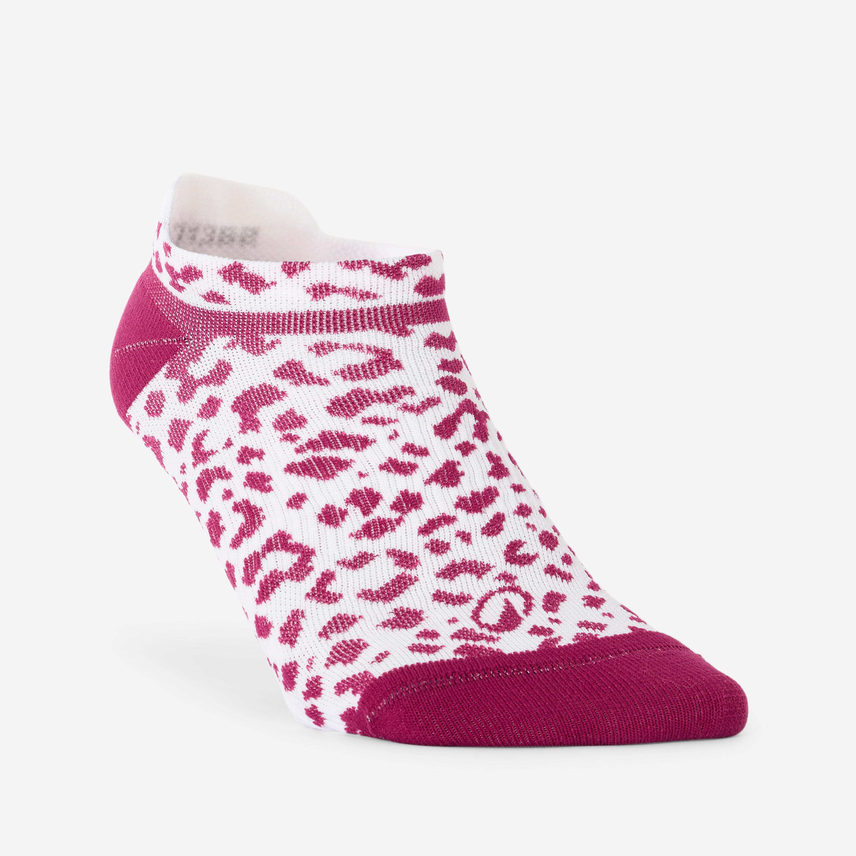 Calcetines Invisibles Fitness Verde-Violeta x2 2/5