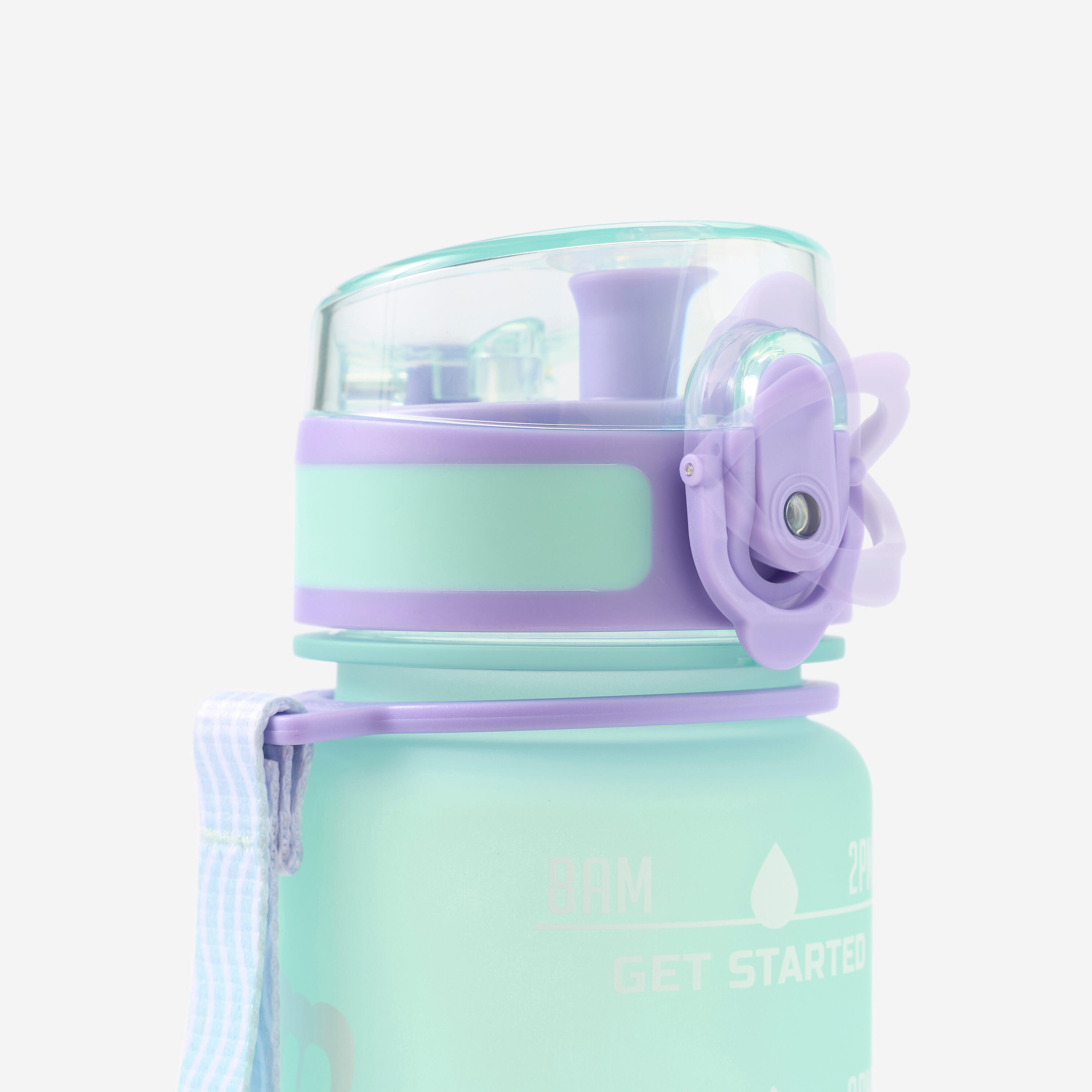 Gourde de fitness motivation 500 ML -  vert et violet 5/8