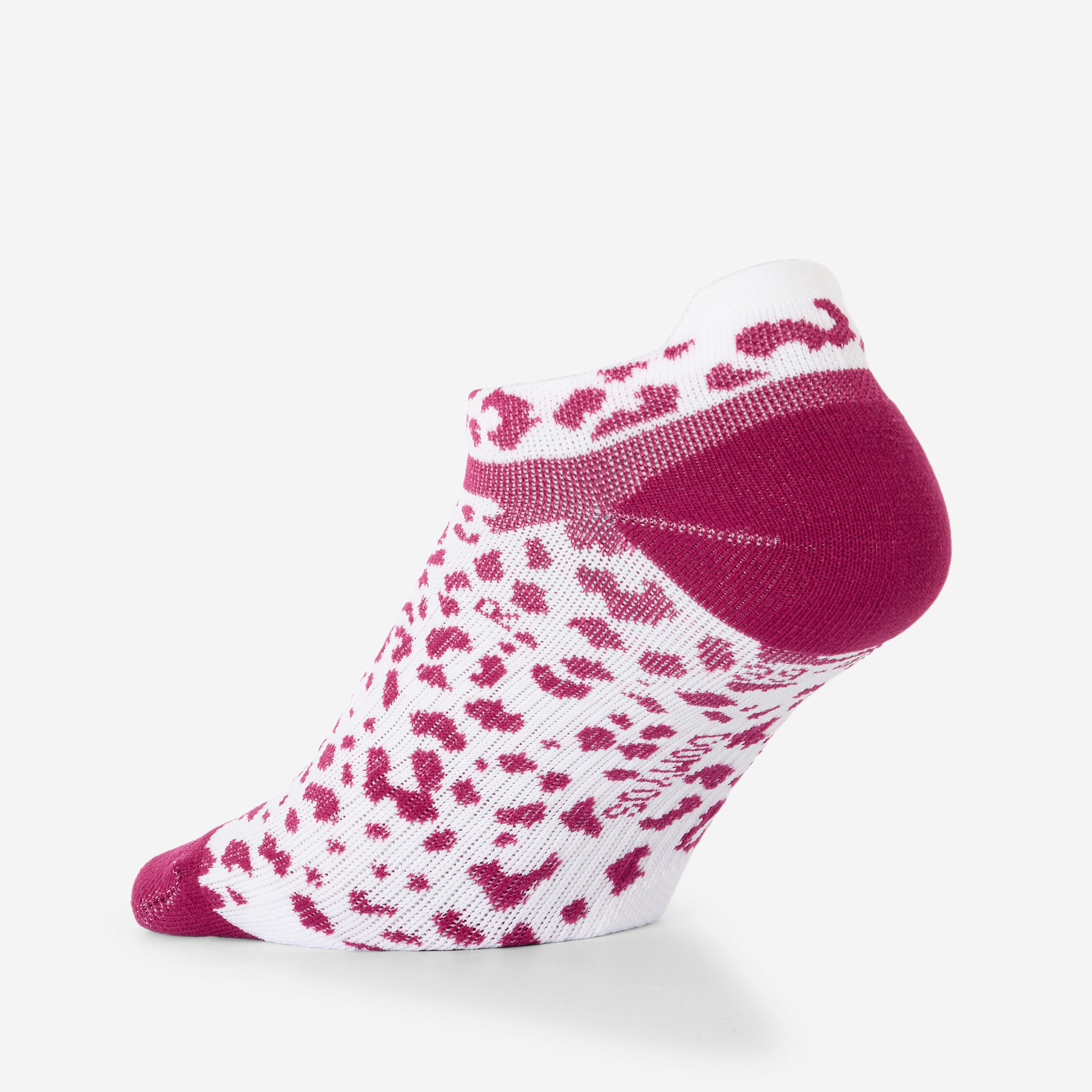 Calcetines Invisibles Fitness Verde-Violeta x2 5/5