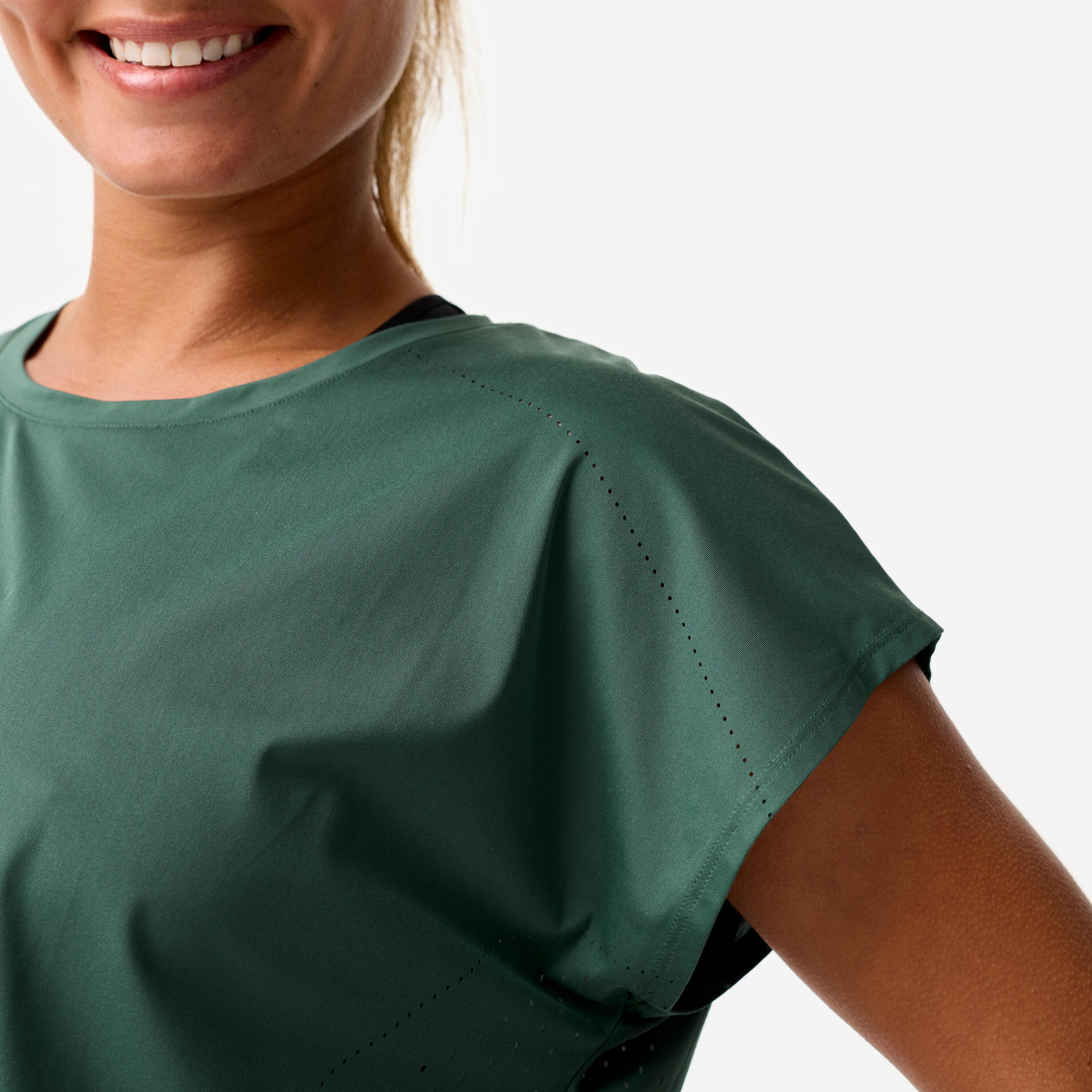T-shirt d’entraînement ample et respirant femme 7/8