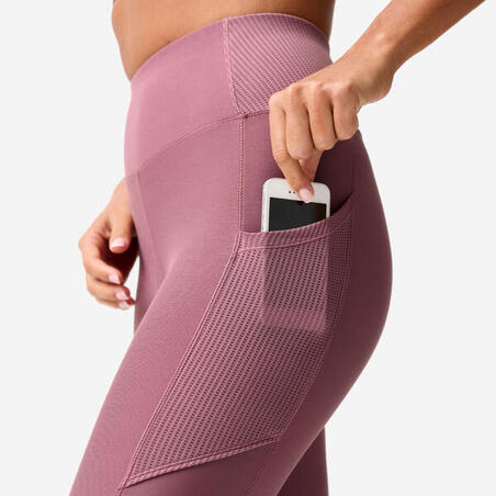 Легінси жіночі для фітнесу світло-фіолетові