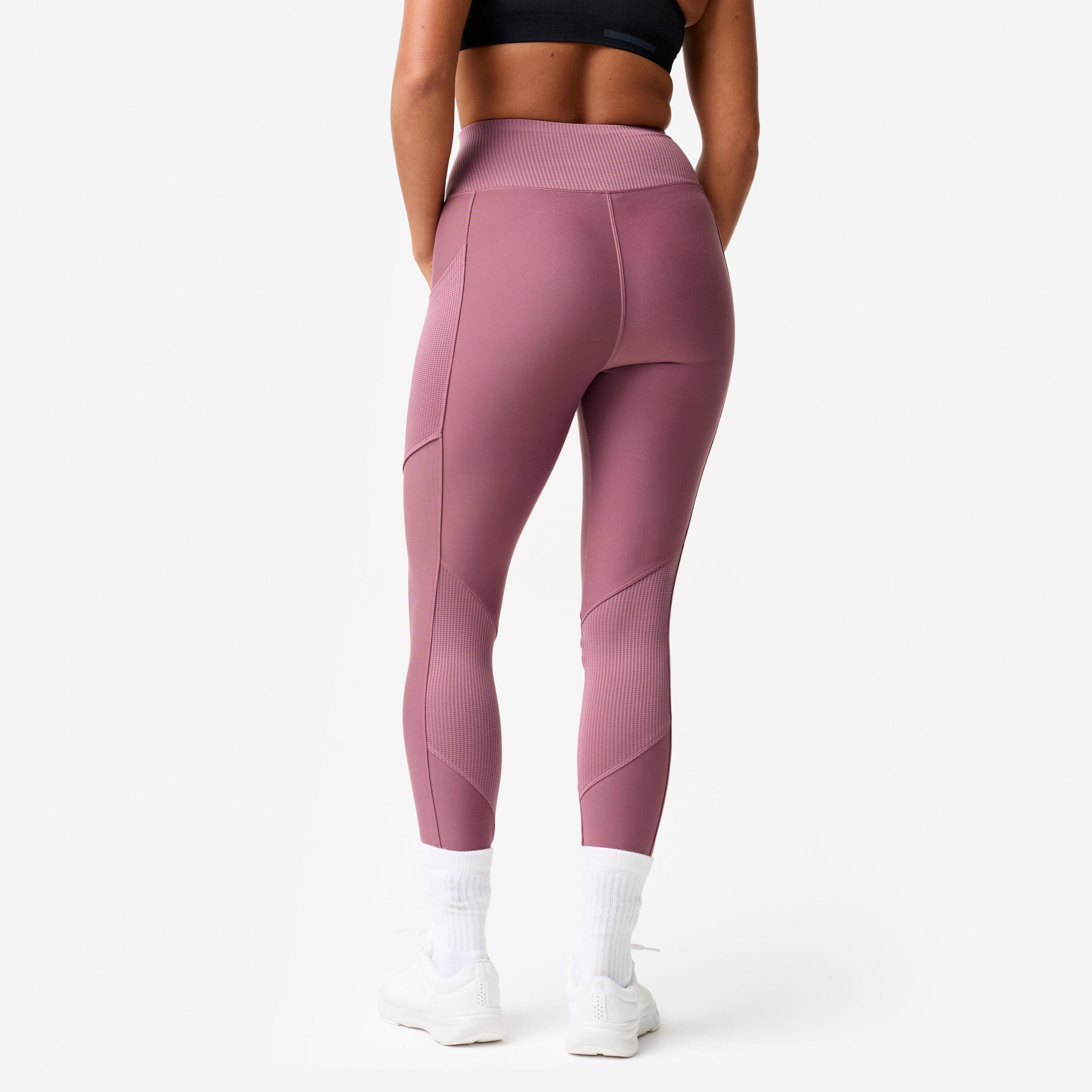 Women's High-Waisted Fitness Leggings with Phone Pocket 4/8