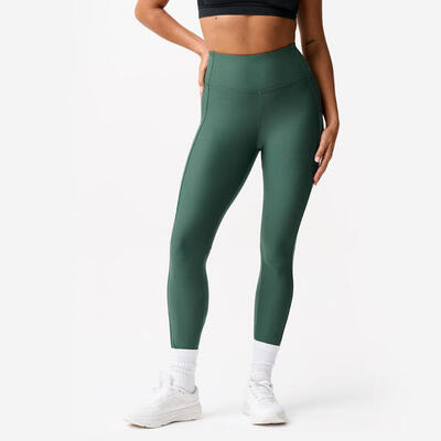 Leggings donna palestra traspiranti vita alta con tasca lilla