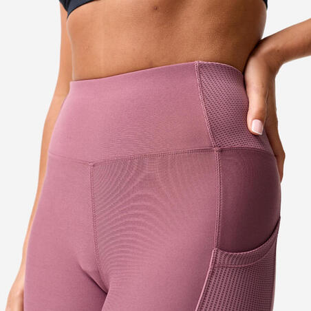 Легінси жіночі для фітнесу світло-фіолетові