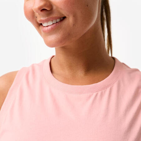 Майка спортивна жіноча укорочена рожева