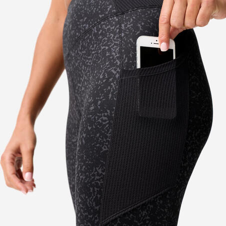 Легінси жіночі для фітнесу темно-сірі