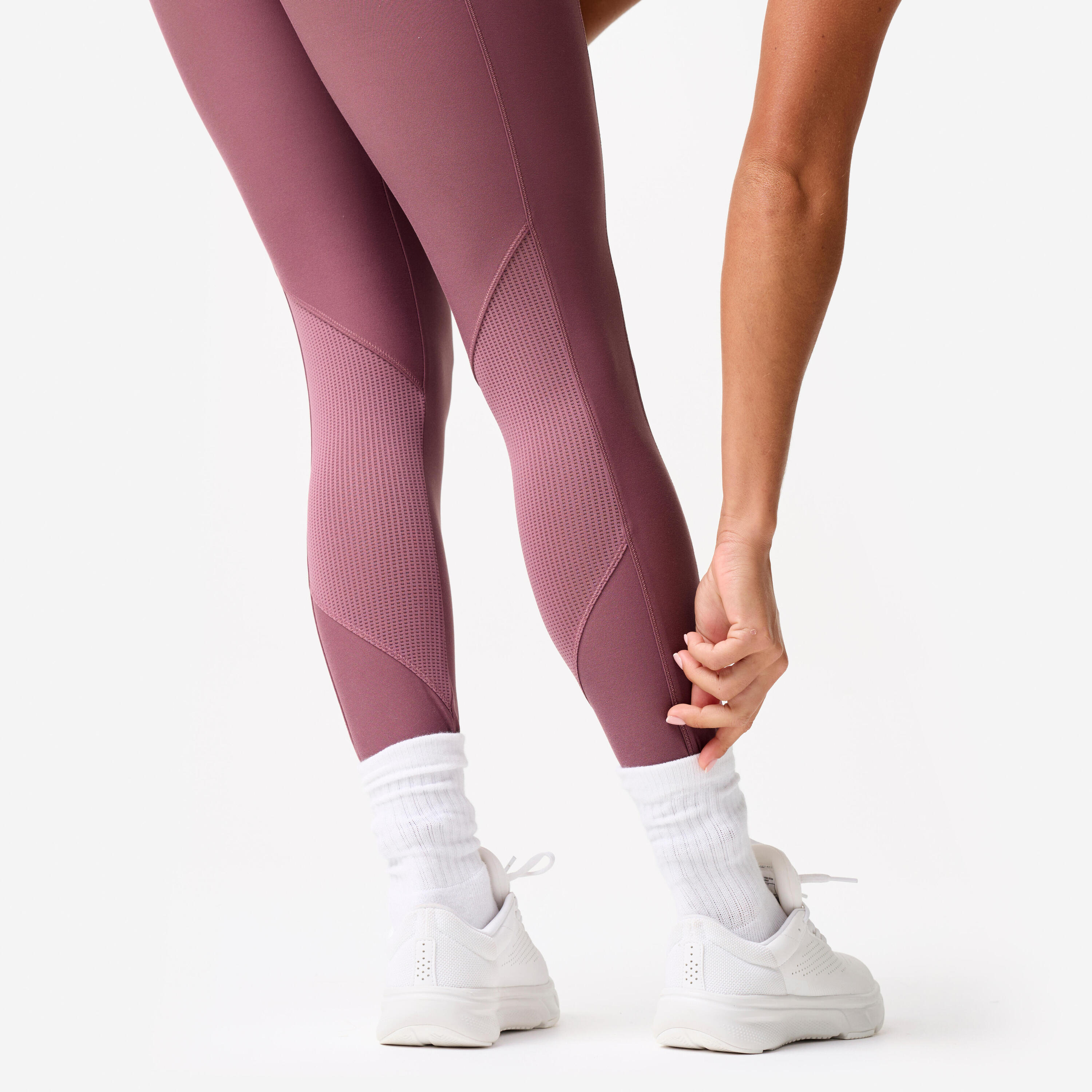 Women's High-Waisted Fitness Leggings with Phone Pocket 7/8