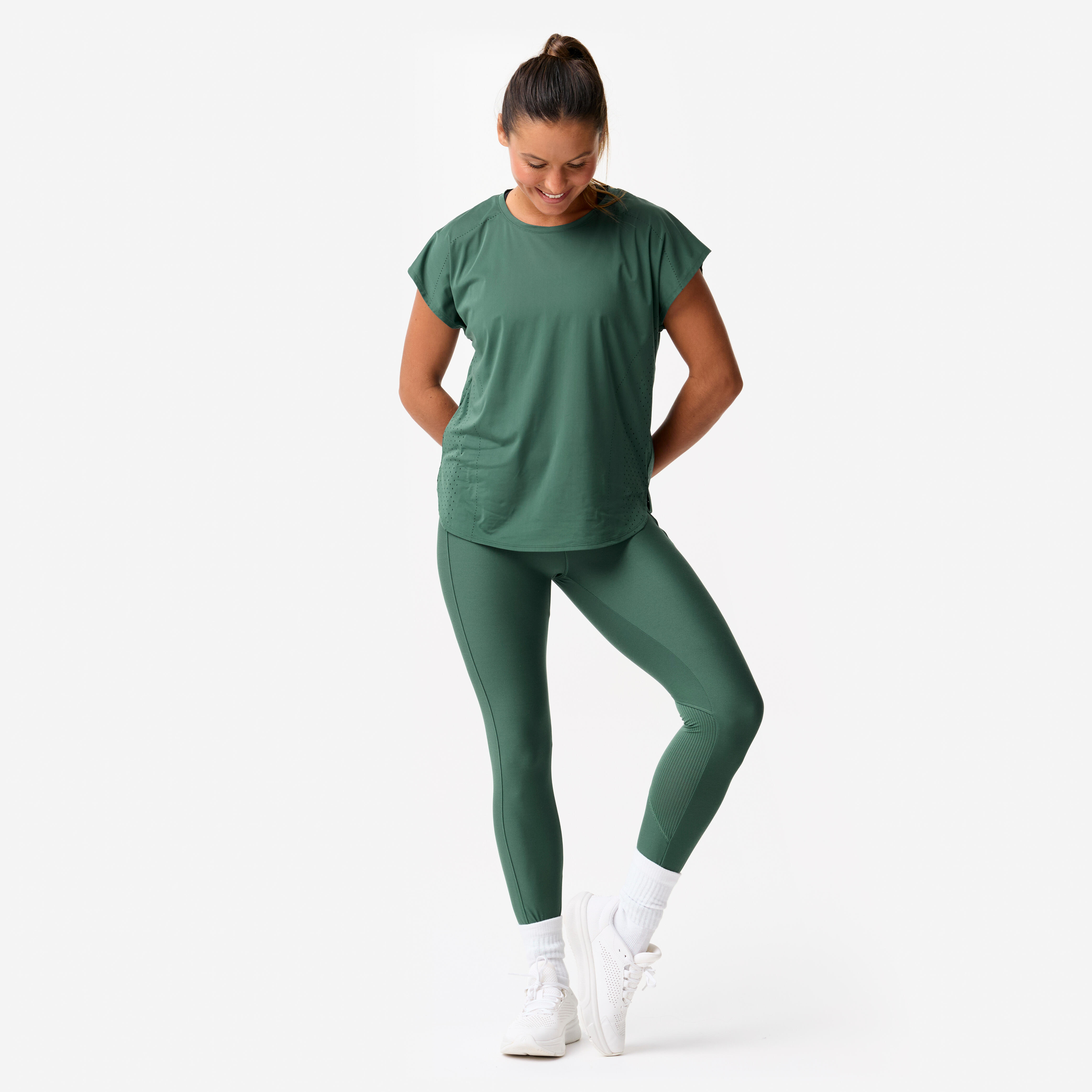 Women's Loose-Fit Breathable Fitness T-Shirt - DOMYOS