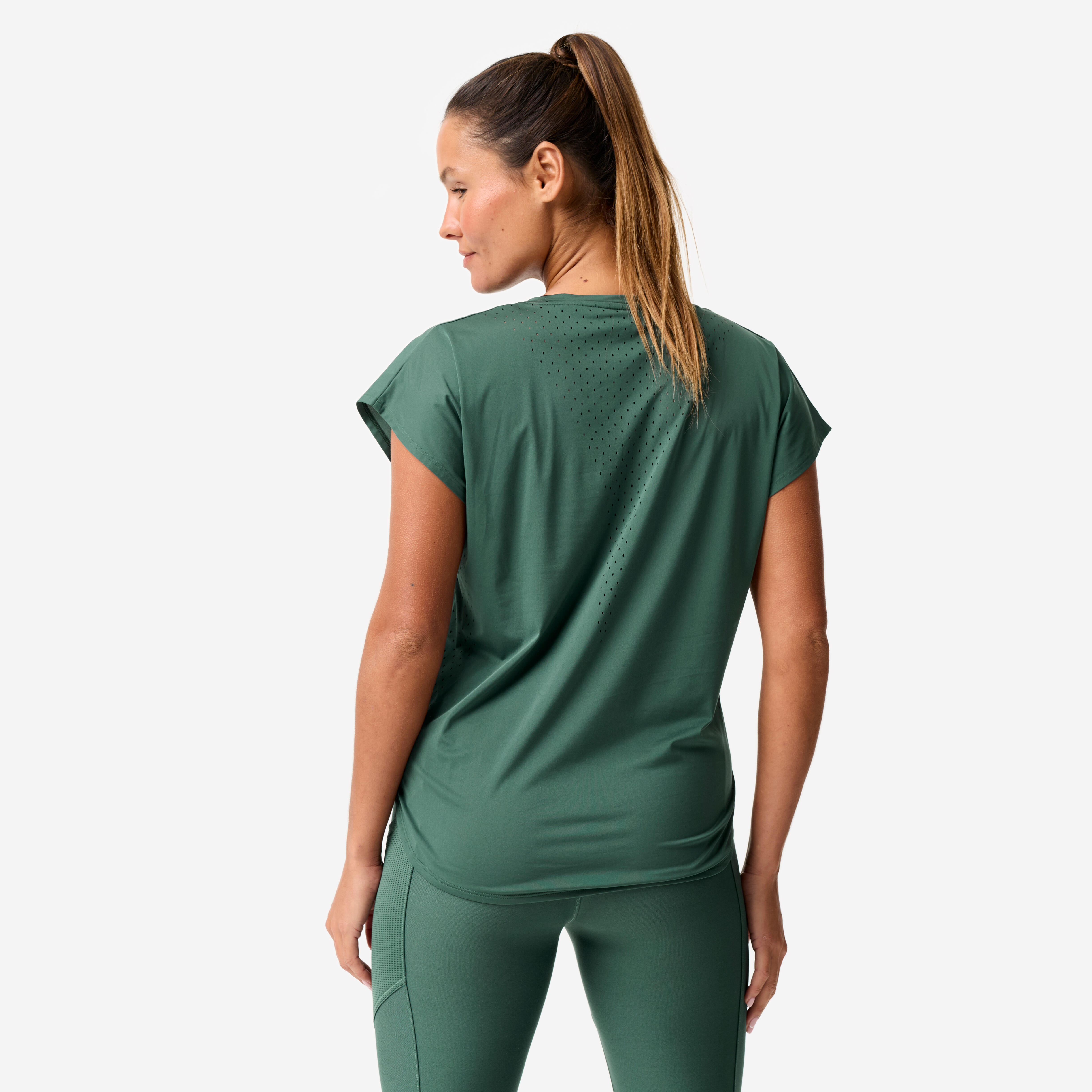 Women's Loose-Fit Breathable Fitness T-Shirt - DOMYOS