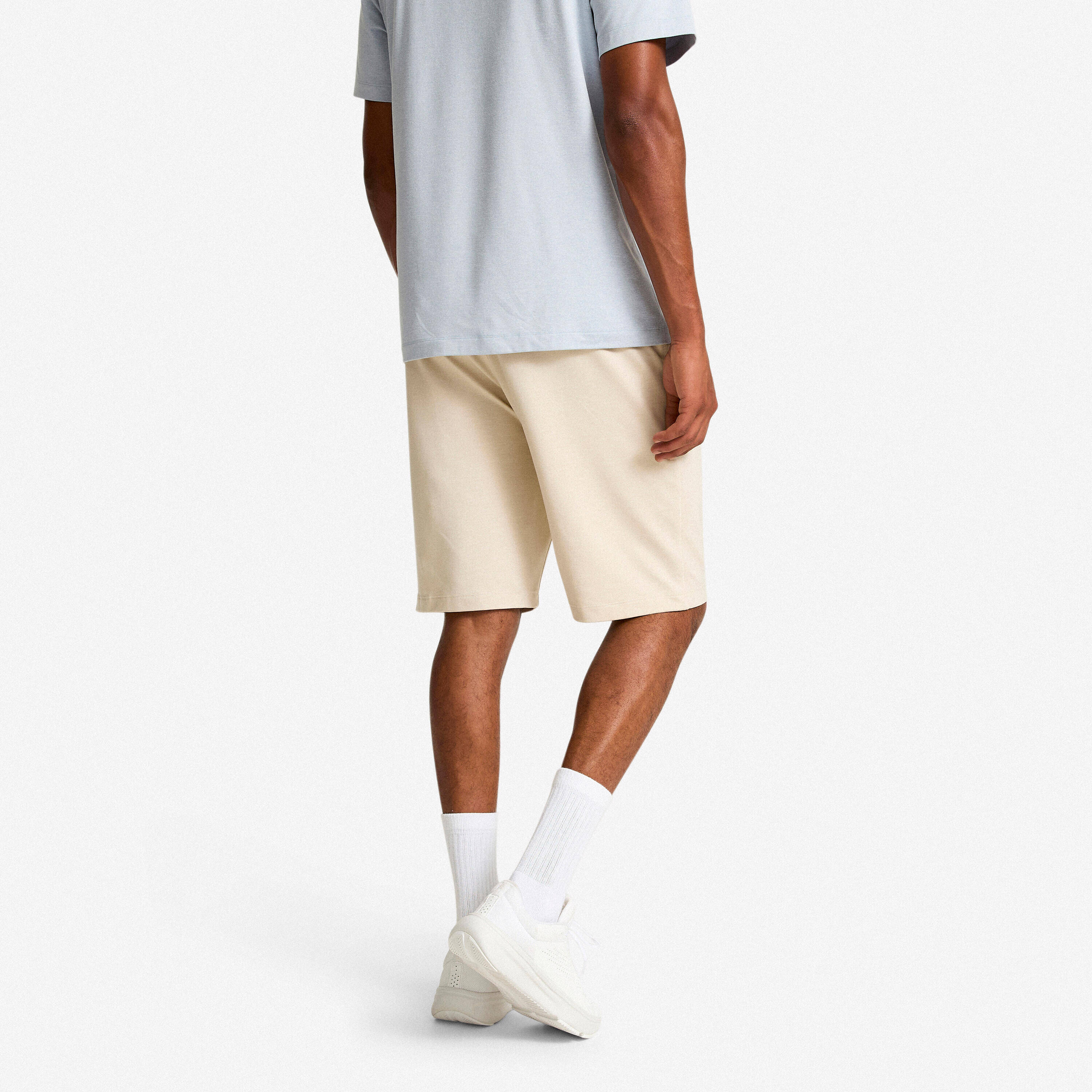 Men training short, beige -  3