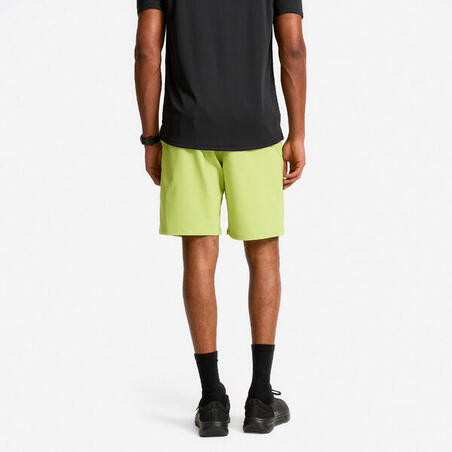 Шорти чоловічі для фітнесу з кишенями на блискавці світло-зелені