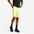 Short de fitness respirant poches zippées homme, jaune fluo