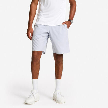 Short de fitness respirant poches zippées homme - bleu