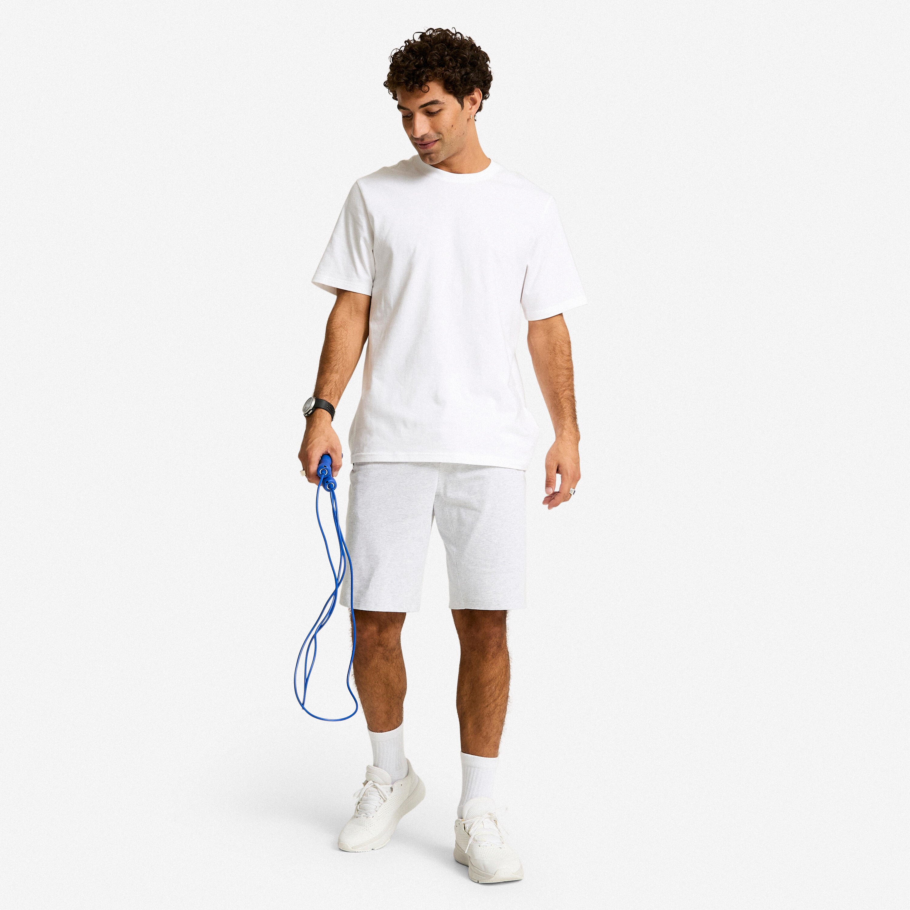 Calções de Desporto Zip Homem Cinza 2/6