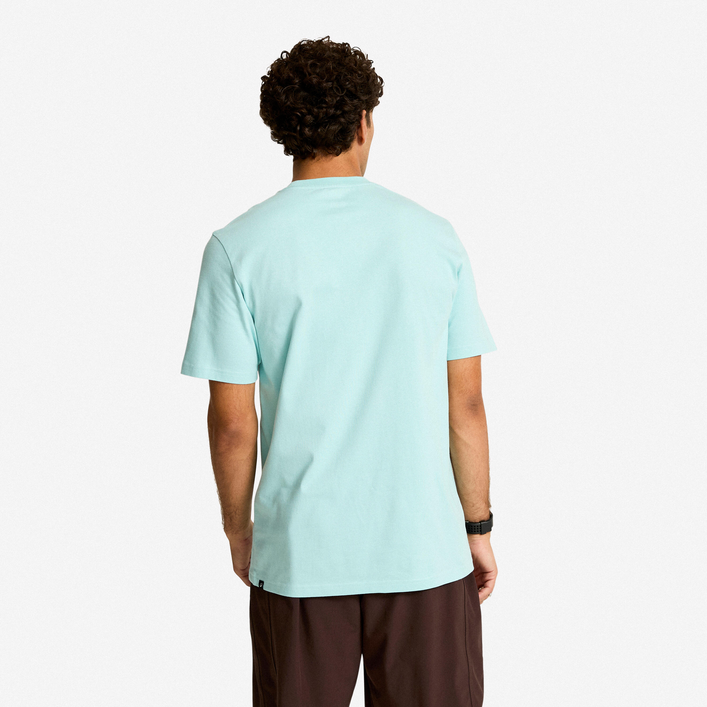 T-shirt sport à col rond homme, bleu - DOMYOS