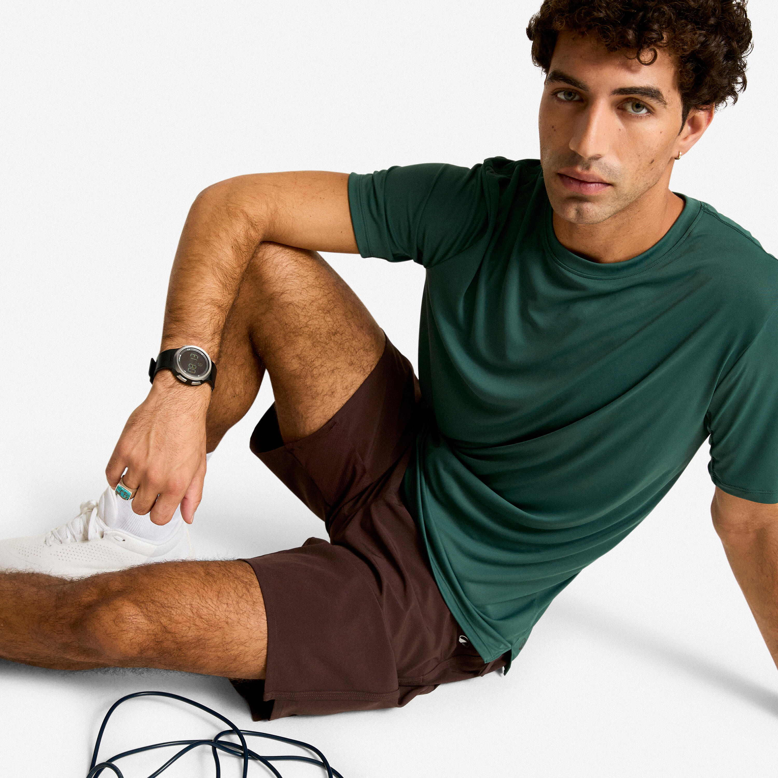 T-shirt d’entraînement respirant à col rond homme 4/4