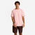 T-shirt fitness homme col rond manches courtes, rose poudré