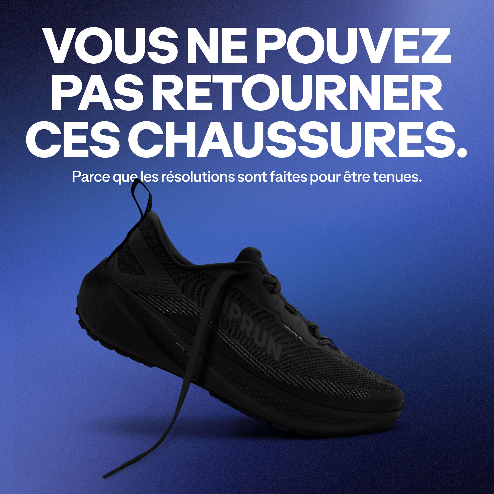 Chaussures de course polyvalentes et déperlantes homme, 500 WR - KIPRUN