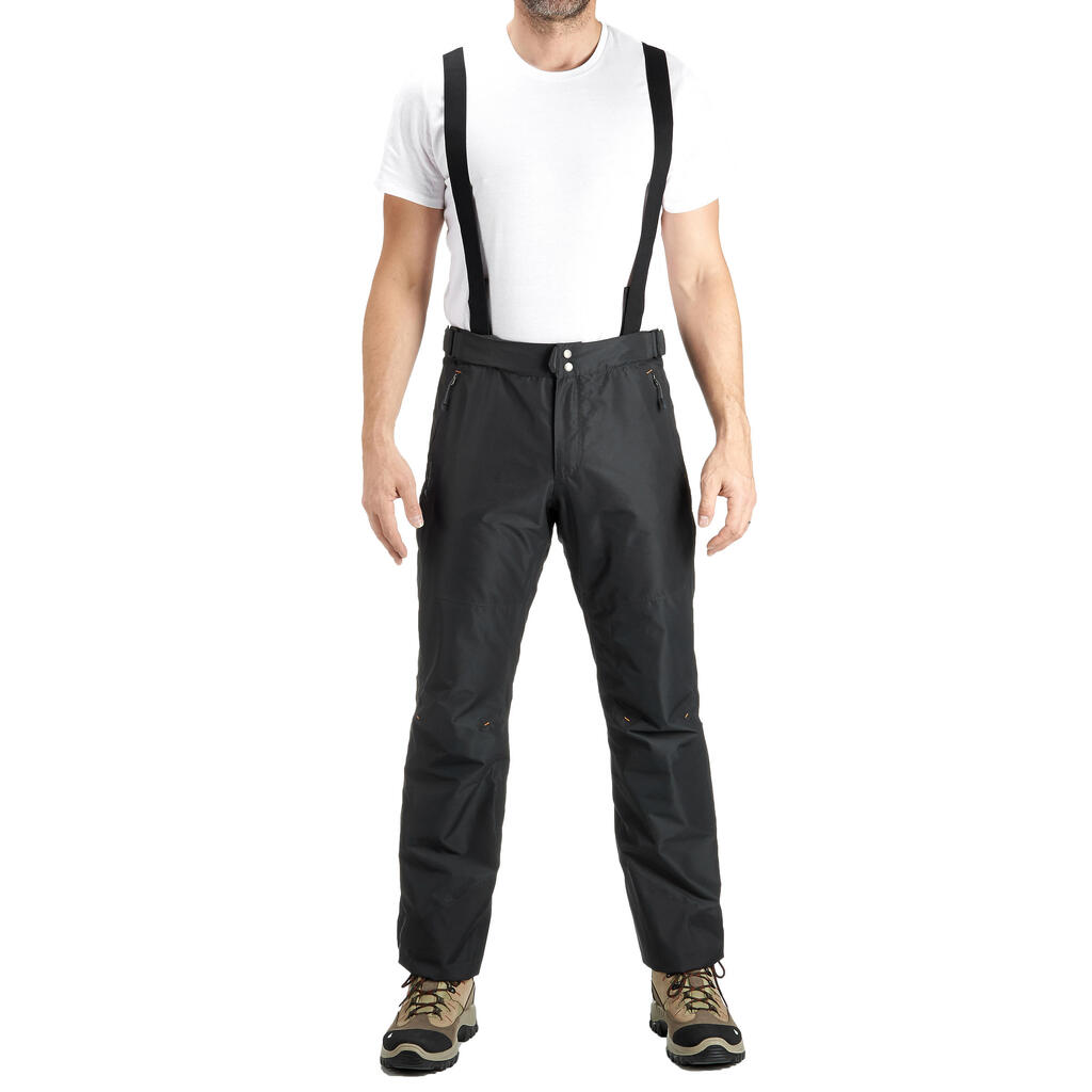 Regenhose Bergwandern MH500 wasserdicht Herren schwarz