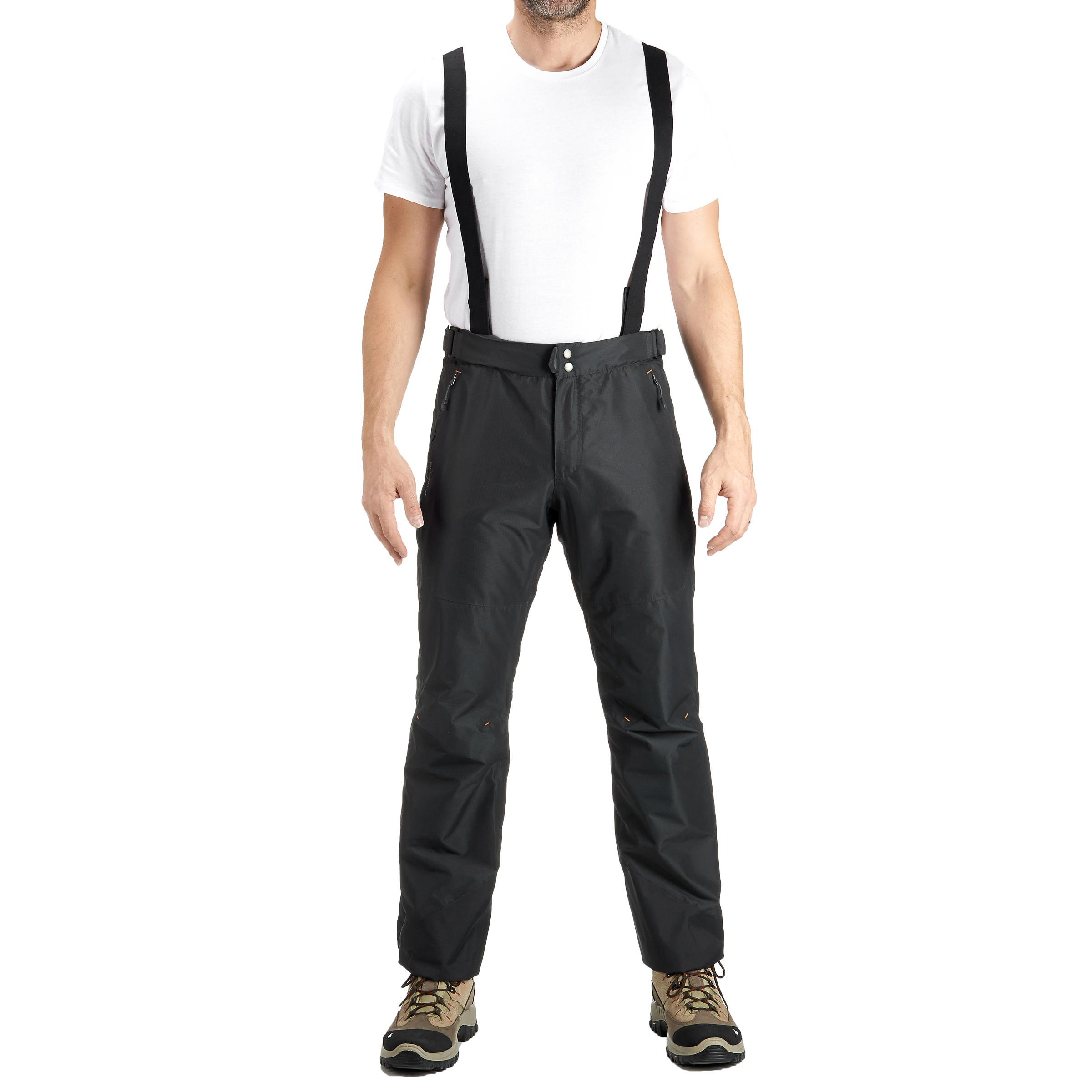 MH500 Men's Waterproof Mountain Hiking Rain Over-Trousers - Black 2/21