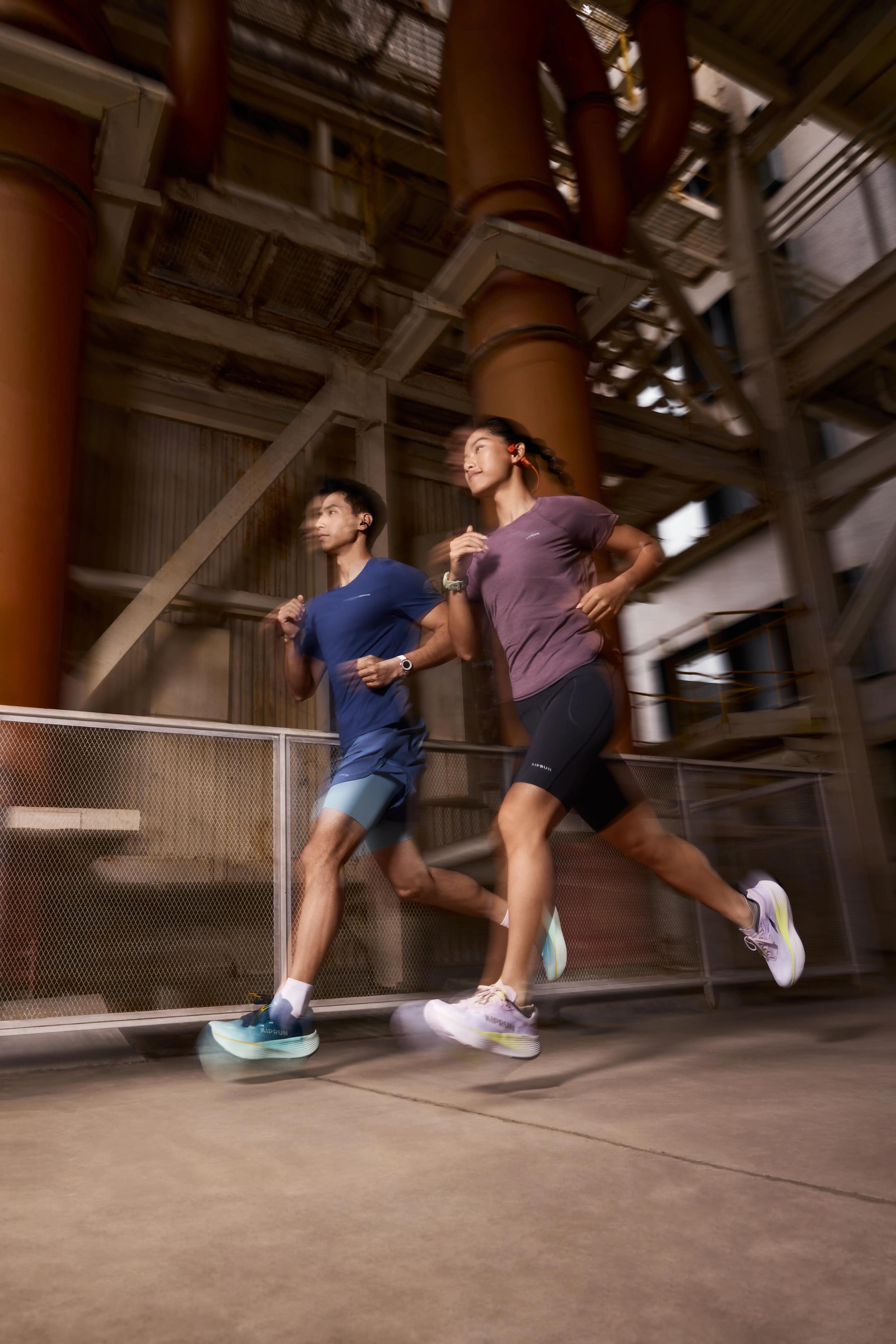 Erkek 2'si 1 Arada Koşu Şortu - Mavi - KIPRUN Run 500 Confort 17/18