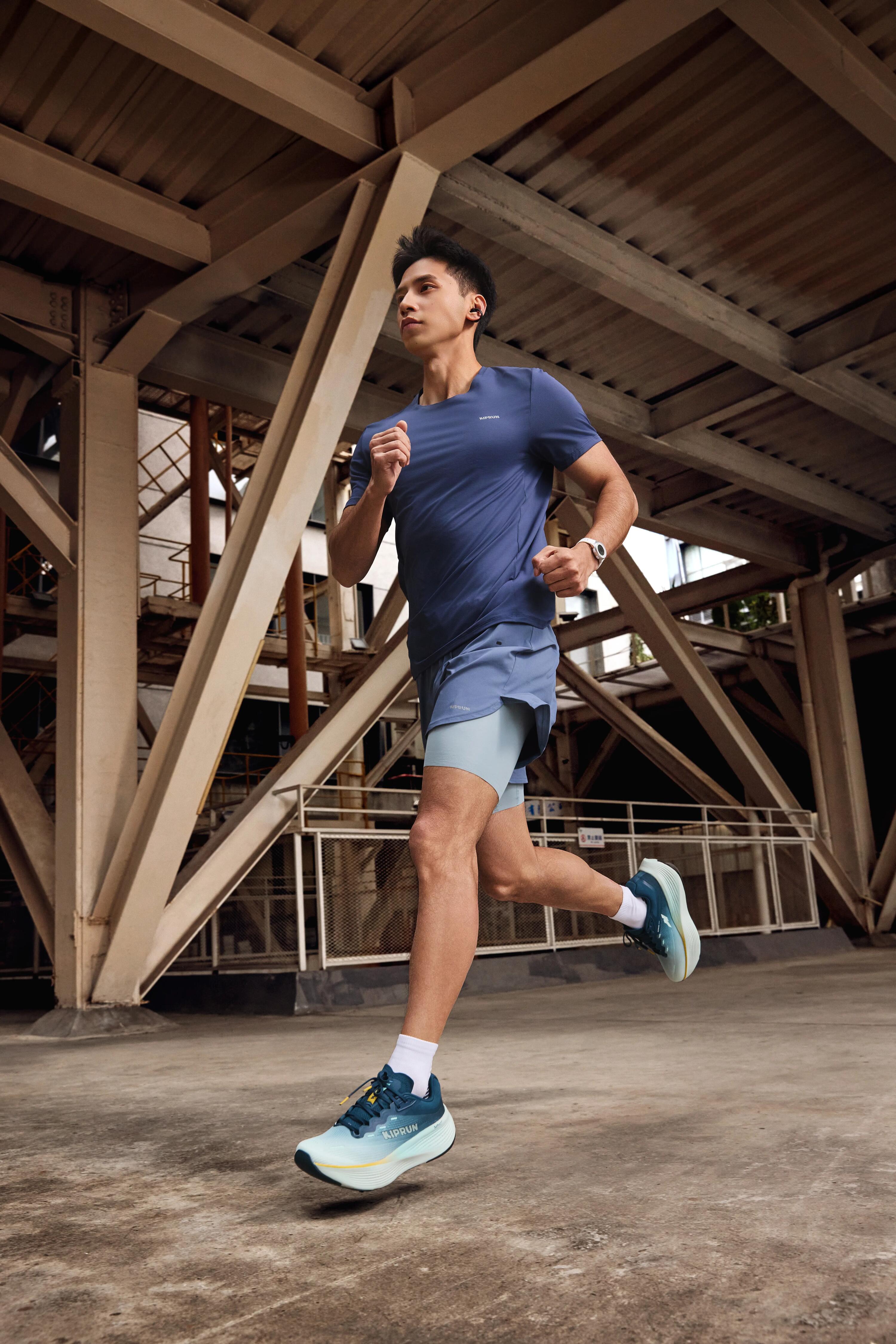 Erkek 2'si 1 Arada Koşu Şortu - Mavi - KIPRUN Run 500 Confort 9/18