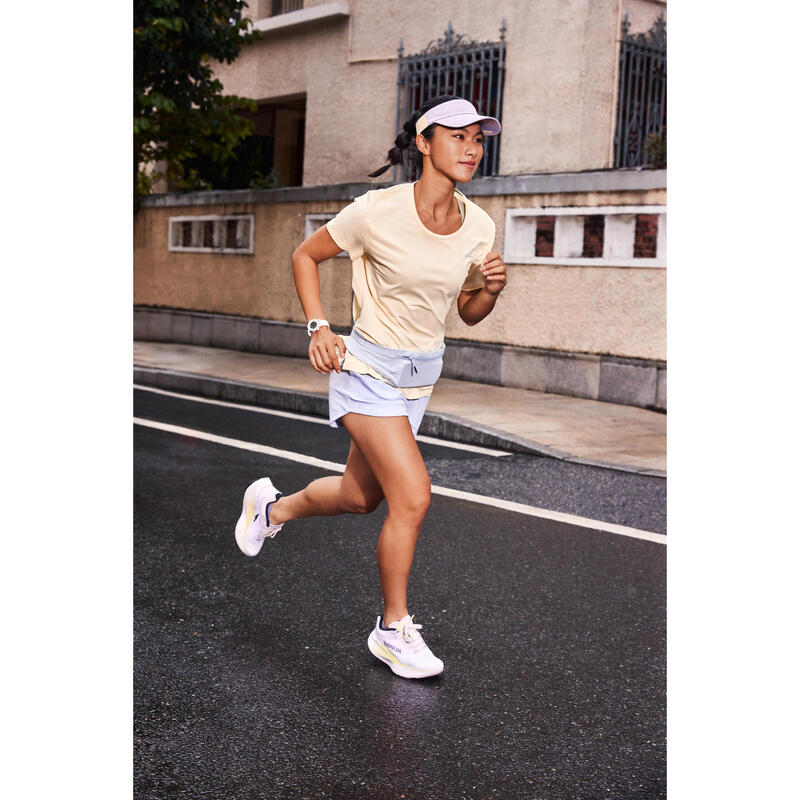 Kadın Koşu Tişörtü - Sarı - Kiprun Run 500 Dry