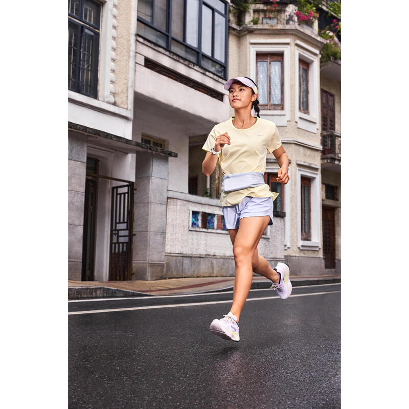 Kadın Koşu Tişörtü - Sarı - Kiprun Run 500 Dry