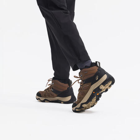 Черевики чоловічі MH500 для гірського туризму водонепроникні коричневі