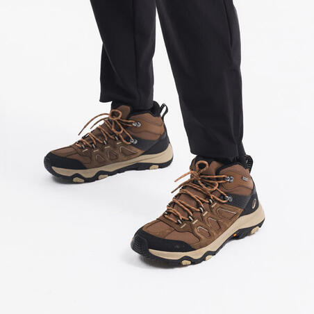 Черевики чоловічі MH500 для гірського туризму водонепроникні коричневі