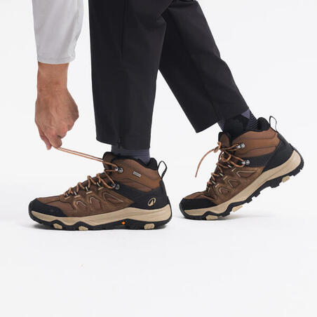 Черевики чоловічі MH500 для гірського туризму водонепроникні коричневі